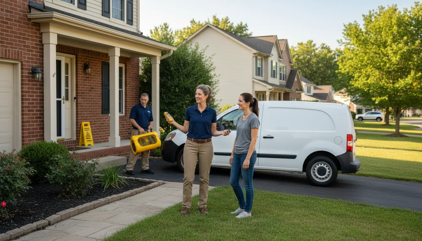 Residential water damage restoration in Knightdale, NC